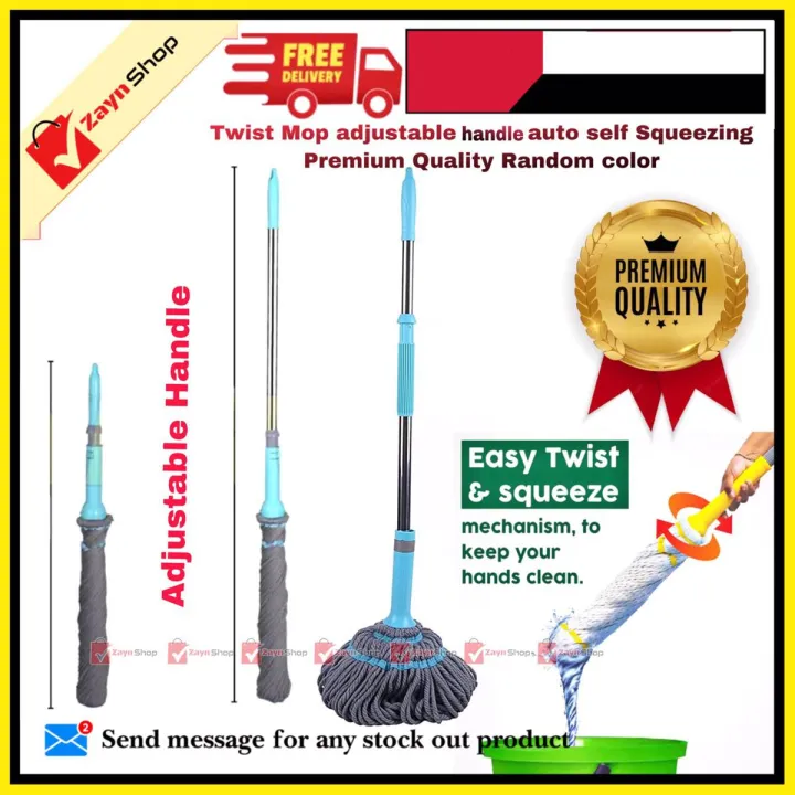 Twist%20Mop%20adjustable%20handle%20auto%20self%20Squeezing%20Premium%20Quality%201%20pcs%20Random%20color%20-%20Image%202