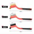 3 Pcs Multipurpose Bathroom Tile Floor Gap Cleaning Brush Window Groove Cleaning Brush Convenient Household Corner Cleaning Tools. 