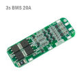 Protect Your Batteries with a 3S BMS 20A Lithium-ion 18650 Battery Charger PCB BMS Protection Board - 12.6V - A Unique Choice For Battery Maintenance. 