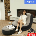 Inflatable Air Chair Sofa With Ottoman Air-footstool.