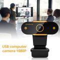 312 1080P HD USB 2.0 PC Desktop Camera Webcam with Mic, Cable Length: about 1.3m, Configuration:Regular.