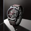 1pc Boys 12-18 Years Old New Men's WatchPointer Calendar Quartz Watch Large Dial Sports Belt Watch, Ideal choice for Gifts. 