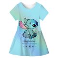 Stitch New Kids Dresses For Girls Summer Dress Child Baby Sweet Princess Disney Stich Dress Designer Dress Baby Girl Clothes. 