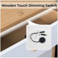 New DC12V 24V Smart Sensor 5A 60W Wood Board Touch Switch Penetrable LED Light Switch for Cabinet LED Light.