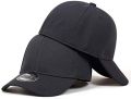 Adjustable Plain Baseball Cap Peaked Hat. 