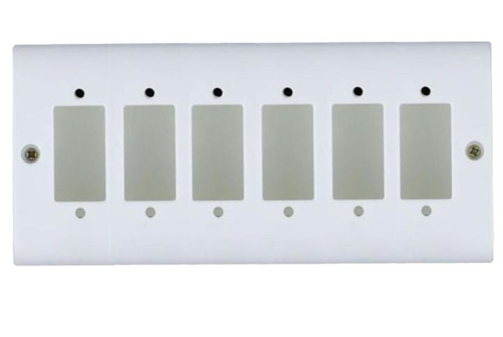 CLICK Piano Six Hole Plastic Electrical PVC Board Switch Box 6