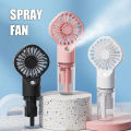 Portable Hand Held Water Spray USB Cooling Fan - Multi-color. 