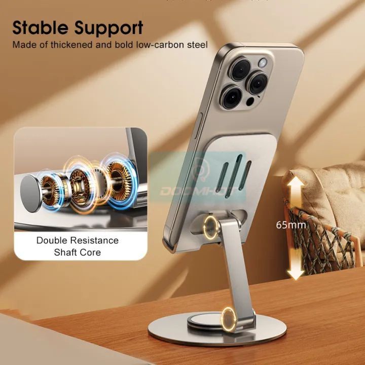 Aluminium%20Alloy%20360%C2%B0%20Rotating%20Folding%20Adjustable%20Phone%20Stand%20-%20Metal%20Holder%20for%20iPad,%20Tablet,%20Mobile%20-%20Image%205