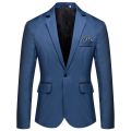 Men's Fashion Bussiness Blazer Casual Solid Color Wedding Blazer Jacket Slim Fit Suit Jacket. 