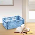 Collapsible Storage Crate Storage Bin Organizer for Kitchen Classroom Office. 