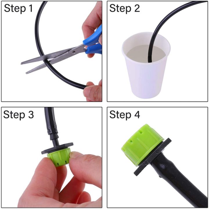 BRADOO-100Pcs%201/4Inch%20Adjustable%20Micro-Type%20Drip%20Irrigation%20System%20Watering%20Sprinklers%20Anti-Clogging%20Emitter%20Garden%20Supplies%20-%20Image%208