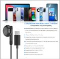 For Galaxy S24 Ultra Type C Earbud Wired Headphones With Mic DAC Chip 3.5mm Earphone S23 S22 S21 + Ultra note 20 10 Accessories. 