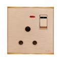 3 Pin Round Socket With Switch Walton Safe. 