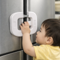 【User-friendly】 Household Refrigerator Lock Freezer Door Lock Toddler Children's Cabinet Safety Lock Baby Anti-pinching Safety For Baby.