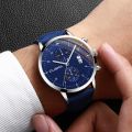 CUENA Mens Watches Fashion Business Quartz Watch Men Leather Waterproof Clock Date Multi-Function Sport Watch. 