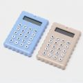 Mini Calculator Pocket Student Mini Electronic Calculator Biscuit Shape School Office Supplies Mini Calculator 2021. 