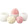 Aromatherapy Gypsum Soap Ice Cube Mold Home Decor Wool Ball Silicone Candle Mold Irregular Braided Ball Rope Knot. 