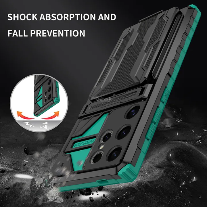 Quiberk%20for%20Samsung%20Galaxy%20S24%20Ultra%205G%20Card%20Slot%20Case%20Camera%20Lens%20Protector%20Stand%20Shockproof%20Hard%20Cover%20-%20Image%203