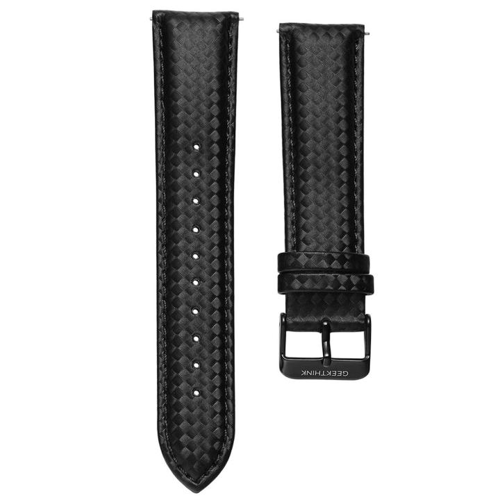 Carbon Fiber Leather Watchband For Samsung Gear S3 S2 Classic Strap 20mm 22mm Galaxy Watch 42mm/46mm Quick Release Wristbands