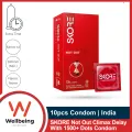 SKORE Not Out Climax Delay With 1500+ Dots Condom For Men | 10pcs Pack | India. 