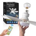 20.5-inch 40W ceiling fan with remote control LED light fan E27 base, intelligent silent ceiling fan for bedroom and living room.