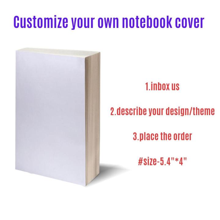 Customized Notebook (5.4"*4")//choose your own custom design and get your customised notebook blank/dot/grid/lined