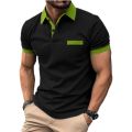 Spring Summer Oversize T-shirts For Men Short-sleeve Tee Lapel Cotton Men's Clothing Polo Shirt Solid Shirts M-4XL. 