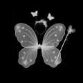 Butterfly Wings Girl'S Fairy Princess Glitter Butterfly Party Costume Wings Wand Headband - Spiderman Dress.