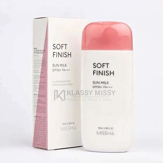 Missha All Around Safe Block Soft Finish Sun Milk SPF50+ Or PA+++