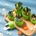 Vegetable Fruit Cutter Stainless Steel Flowers Cartoon Shape Mold Cake Biscuit Dounp. 