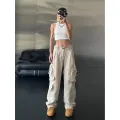 Vintage 90S Oversized Baggy Cargo Pants Women Fashion Low Waist Trousers Four Seasons Overalls Straight Jeans Women Fairycore. 
