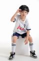 Original sos for children's football jersey set for bo and girls, qui dr and breathable children's football training suit for summer. 