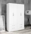 RK MDF 4 Part Almirah or Wardrobe With 4 Drawers.