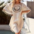 Swimsuit Cover Ups for Swimwear Women Beach Tunic Dress Cotton Summer Cover Up 2023 Pareo Coverups Black Kimono Tunics Cover-ups.