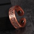 Adjustable Copper Ring Men Vintage 12 Constellation Health Magnetic Rings Arthritis Pure Copper Open Cuff Rings for Men Jewelry. 