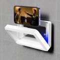 Waterproof Bathroom Phone Holder Wall Mount Holder Adjustable Shower Phone Case Stick on Wall Bathroom Toilet Phone Holder Stand.