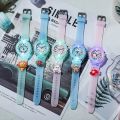 Baby Kids Watches Soft Silicone Cartoon Watch for Girls Boys Rabbit Flash Light Children Wrist Watch Clock reloj infantil.