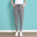 Women Pants Spring And Summer High-Waisted Trousers Women's Loose Seventh Ninth Casual Pantalones De Mujer. 