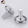 New 4Pcs Steel Furniture Legs Anti-slip Base Table Cabinet Leg Pad Adjustable Leveling Feet Leveler M8 M10 Screw 13mm-27mm. 