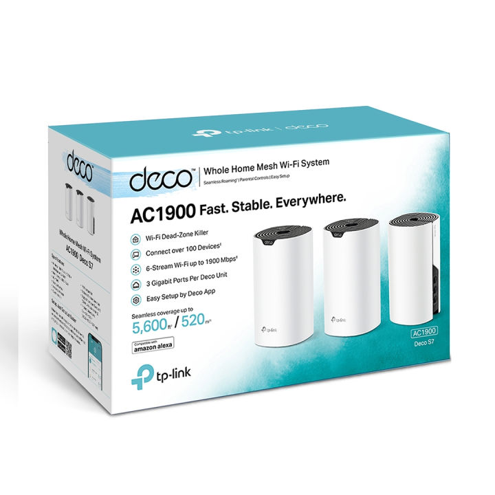 TP-Link%20Deco%20S7%20AC1900%203%20Pack%20Whole%20Home%20Mesh%20Wi-Fi%20System%20Smart%20Router%20100%20Device%20Capacity%201900%20Mbps%20Dual-Band%20with%20Gigabit%20Ports%20-%20Image%207