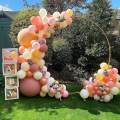 Wedding Arch Backdrop Stand Large Circle Arch 9 Sections. 