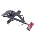 SL Motorcycle License Number Plate Frame Holder Multi-functional Adjustable Angle Turn Signal Tail Lamp Bracket. 