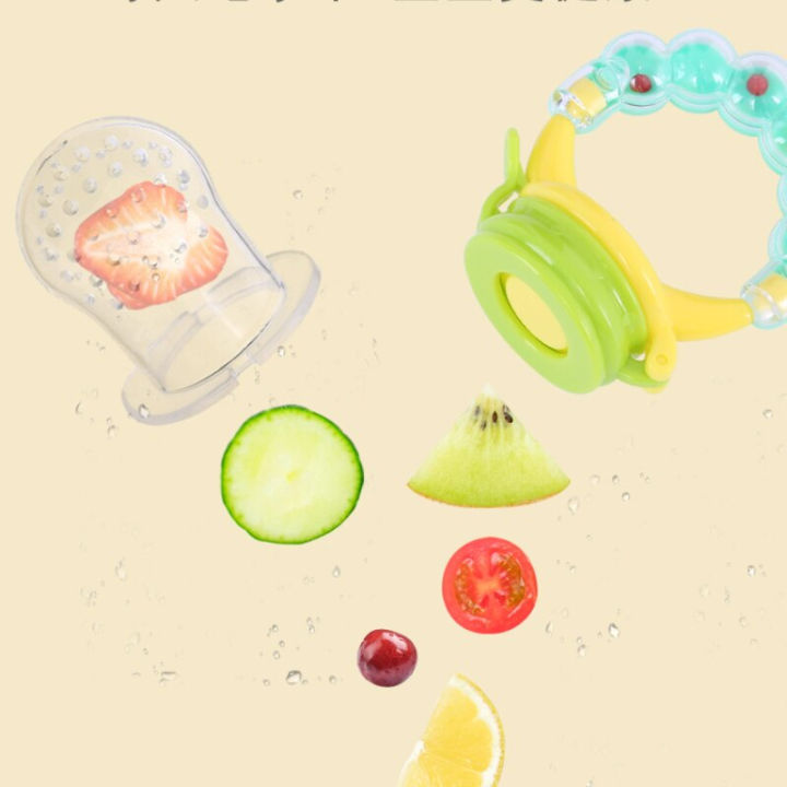 Baby%20Food%20Nibbler%20Feeding%20Spoon%20Bell%20Ring%20Juice%20Extractor%20Pacifier%20Chew%20Silicone%20Gum%20Fruit%20Vegetable%20Bite%20Eat%20Auxiliary%20Bottles%20-%20Image%206