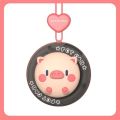 1/2/3PCS Mini Rechargeable Cartoon Animal Hanging Neck Fan USB Portable Leafless Low Noise Small Fan for Summer Students.