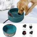 Heated Pet Dog Cat Bowl Heating Feeding Feeder Waterproof 0.58gal/2.2L/74oz. 