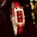 New Elegant Square Ladies Quartz Watch Personality Small Green Watch Belt Fashion Ladies Watch. 