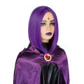 cosplay Synthet wigs Role playing wigs Comic and anime characters Gradient color Teen Titans Go Purple; Raven crow gift wig cap.