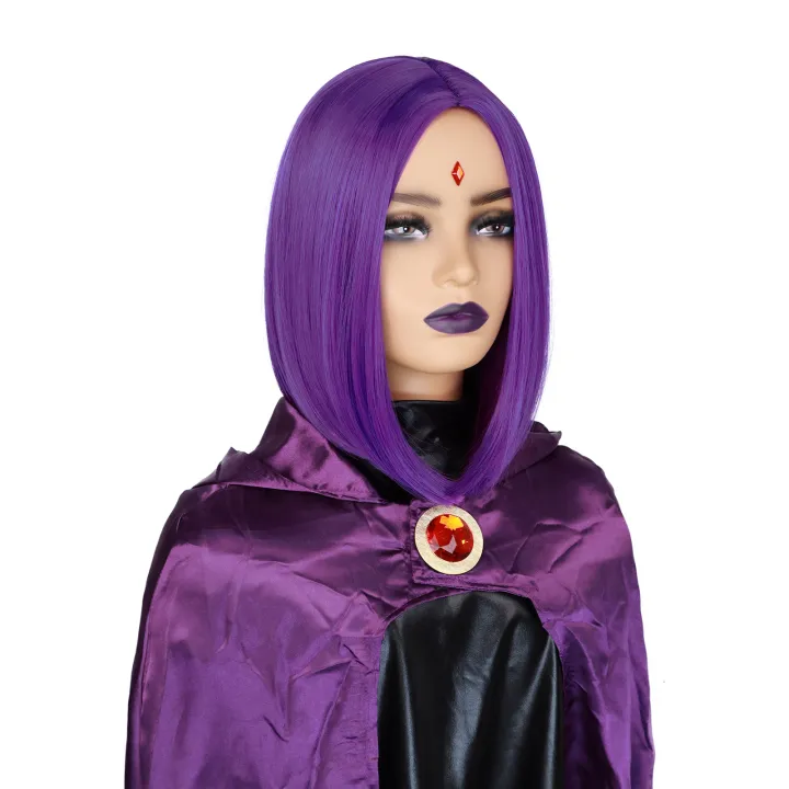 cosplay%20Synthet%20wigs%20Role%20playing%20wigs%20Comic%20and%20anime%20characters%20Gradient%20color%20Teen%20Titans%20Go%20Purple;%20Raven%20crow%20gift%20wig%20cap%20-%20Image%207