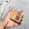 Makeup HDKD Mini Four Color Eyeshadow Palette Earth Color Sequin Glitter Student Ins Affordable Eyeshadow Small Plate 6011. 
