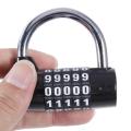 5 Digit Password Safety Lock Wide Shackle Combination Padlock New. 